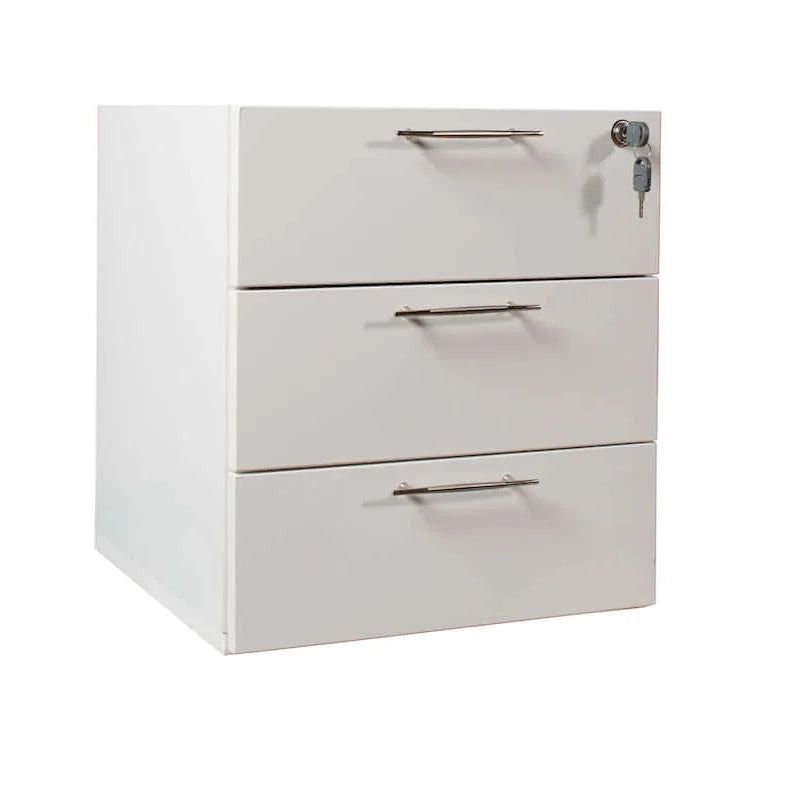 Vividitto - Millennials 3 Drawer Unit For Desks - White