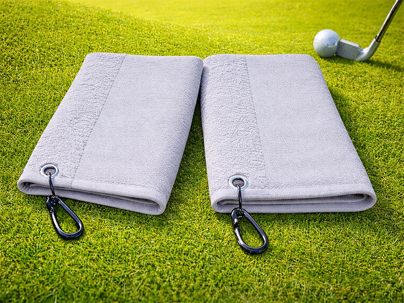 Velour Golf Towel - 100% Cotton, Brandable, Ball & Club Cleaning, Premium - High Rise(2pc Pack)