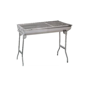 Stainless Steel Silver Portable Outdoor Barbecue Grill Stand