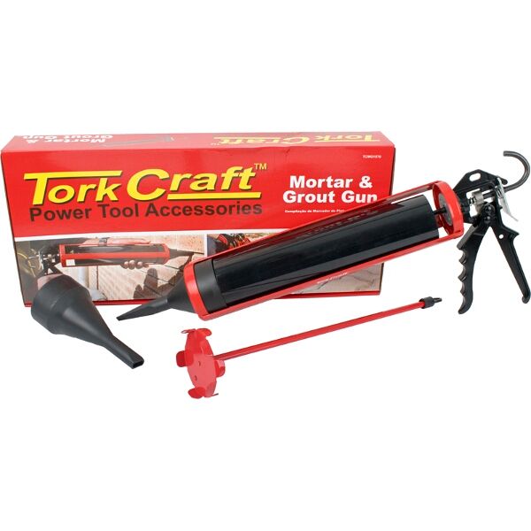 Mortar & Grout Gun 1000Ml 310Mm 2000N C/W 2 X Nozzle & Mixer