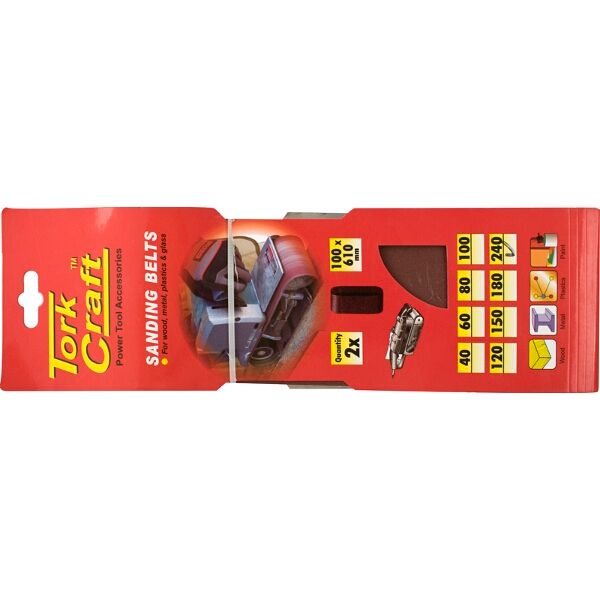 Sanding Belt 100x610mm 240Grit 2 Piece - 5 Pack