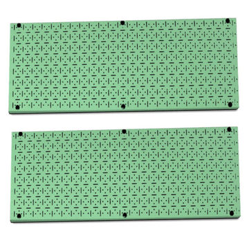 CLIP-FIT Powder Coated Steel Pegboard Pastel Green 1200mm x 500mm ( 2 Pack )