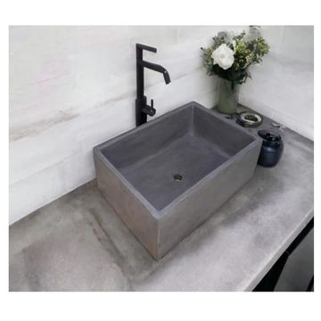 Bespoke Charcoal Concrete 65x45x20cm Single Butler