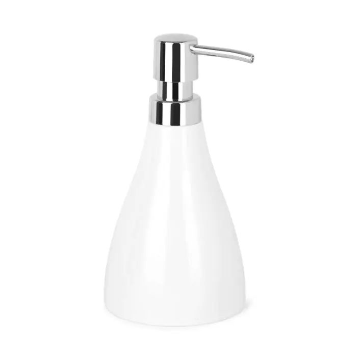 Soap Dispenser, Curvino Collection, Melamine, White