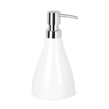 Soap Dispenser, Curvino Collection, Melamine, White