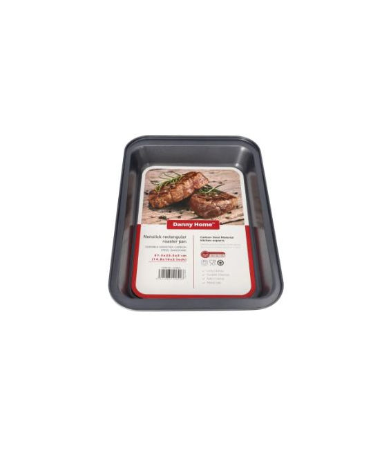 Danny Home Nonstick Rectangular Roaster Pan 38cm set 4