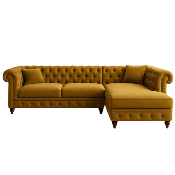 Innofurn-Chesterfield L-Shaped Couch