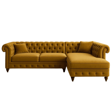 Innofurn-Chesterfield L-Shaped Couch