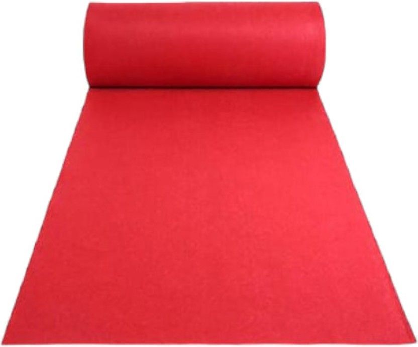 Hollywood Red Carpet for Event, Aisle Runner for Wedding Ceremony Polyester Runner (1 m, X 30 m, Rectangle)