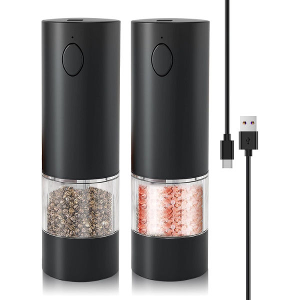 Electric Salt and Pepper Grinder Plastic Battery Operated
