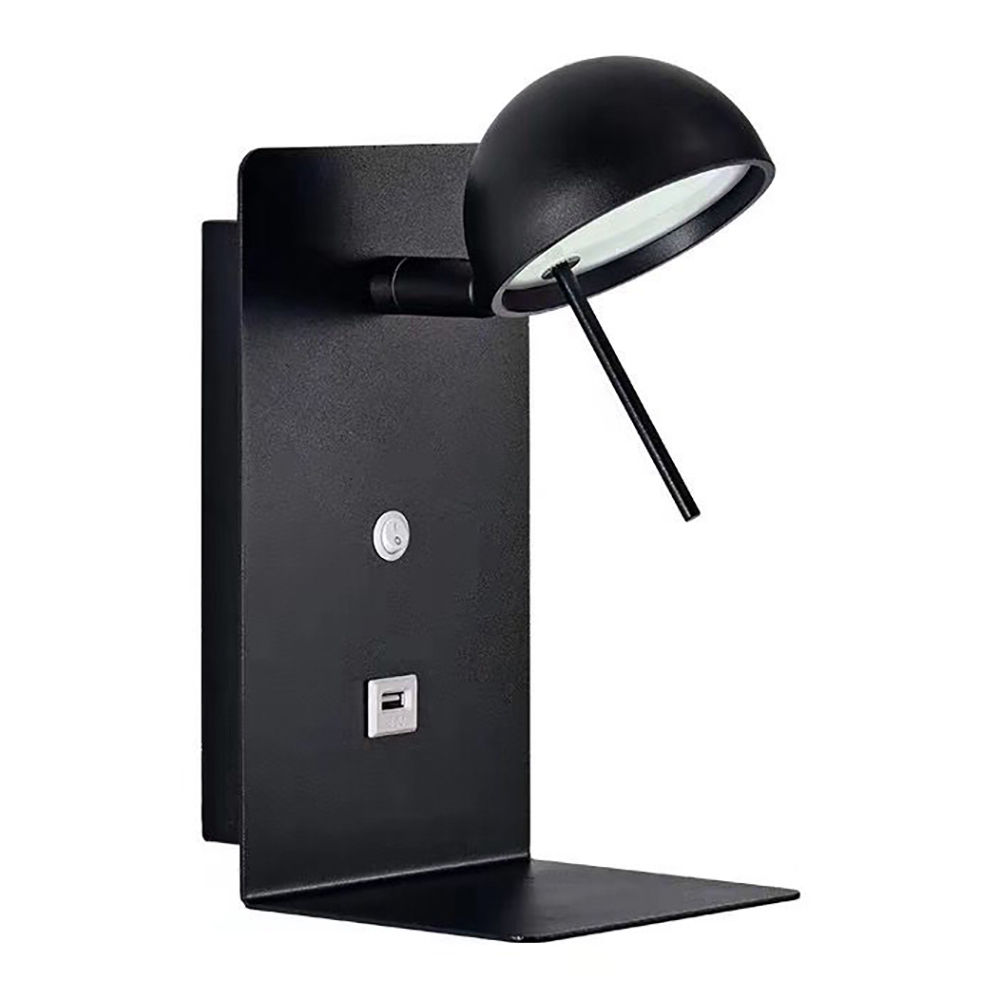Eurolux - USB - Wall Light - 120mm - Black