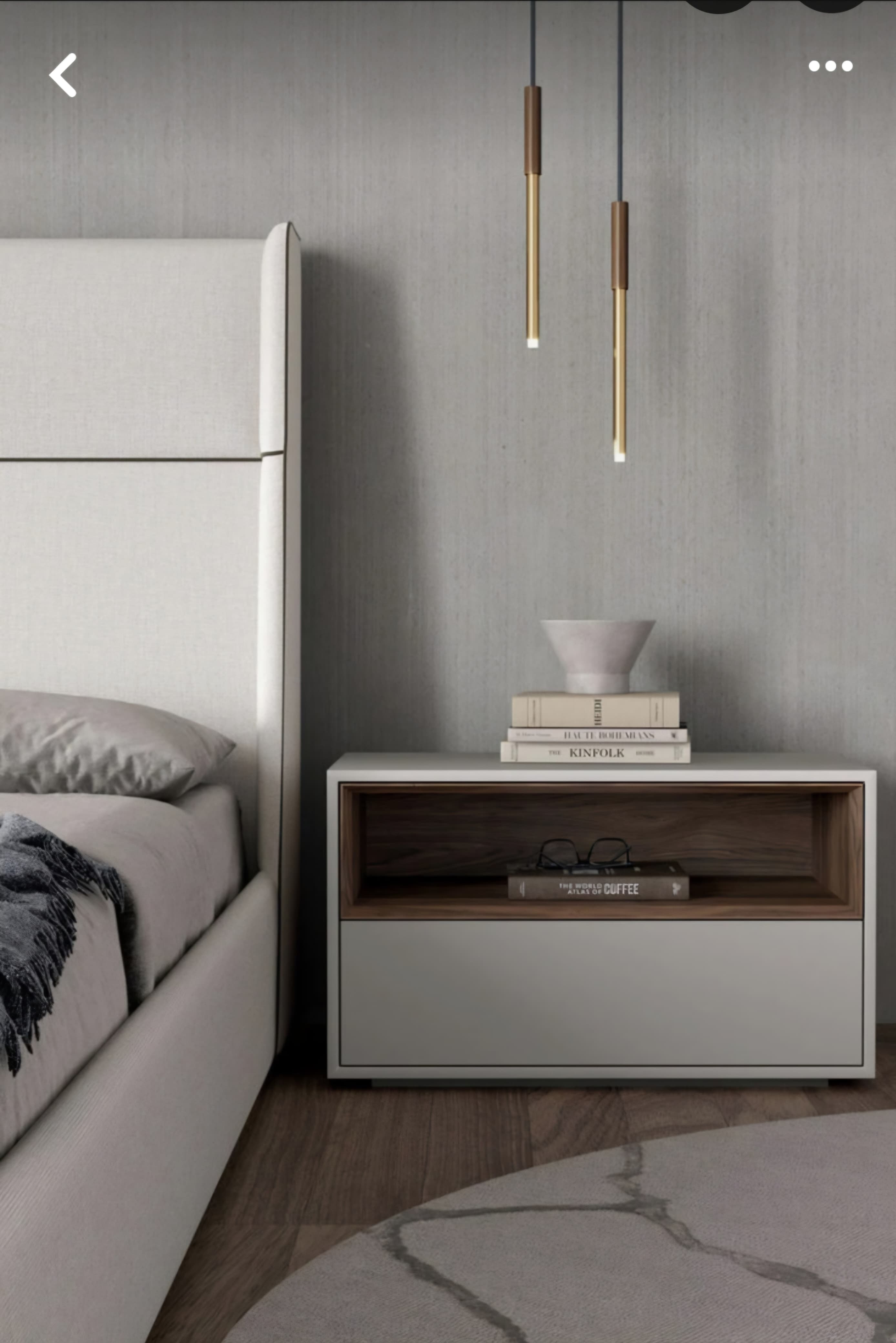 ZHi Folkstone and Walnut Single Drawer Pedestal