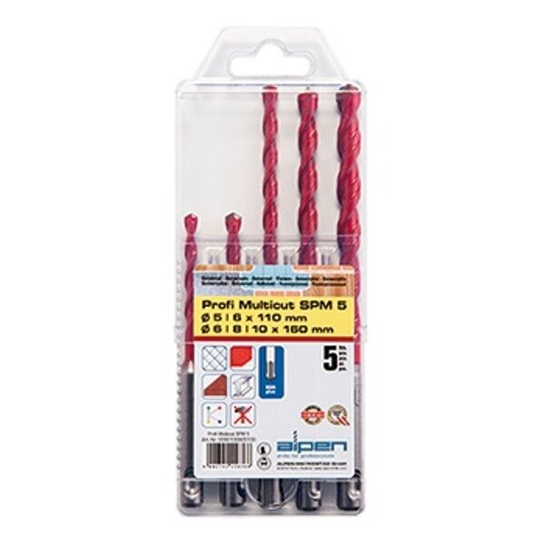 Profi Multicut Sds Drill Bit Set 5. 6 X 110Mm 6. 8 10 Mm X 160Mm
