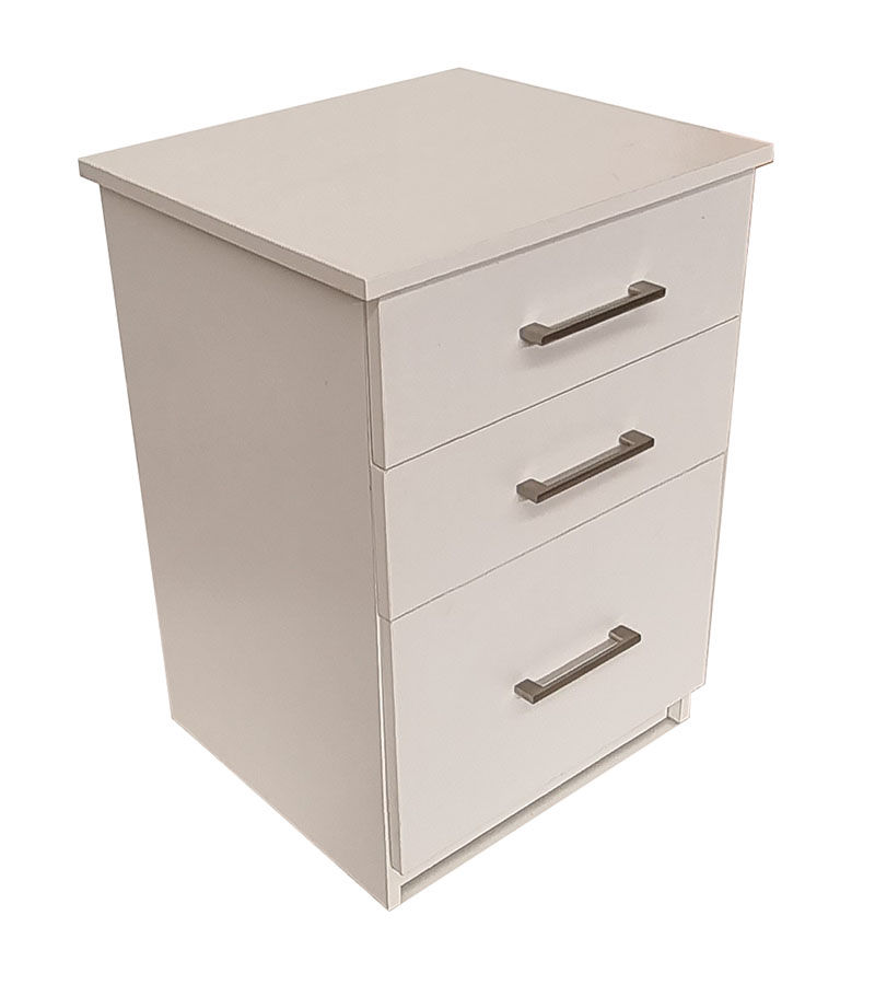 Cambridge 3 Drawer Pedestal - White