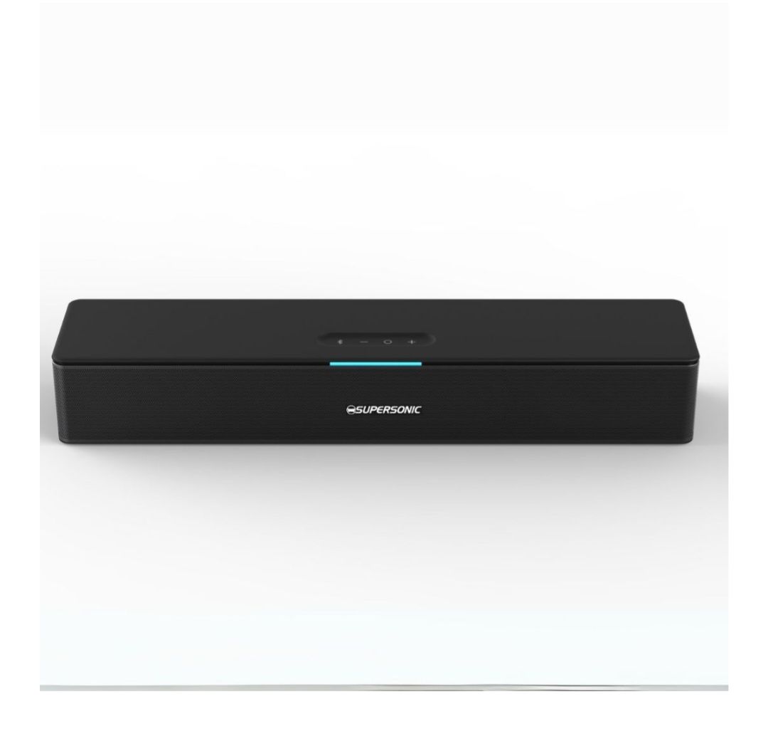 Supersonic 2.0CH Magnum Series Portable Mini Soundbar Built-In Battery 101H
