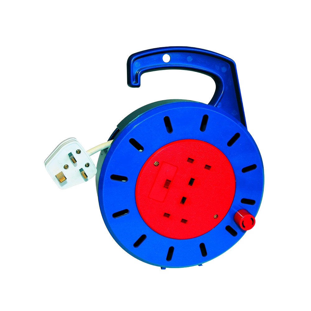 ACDC - 10m Extender Reel 13A Double Switched Socket