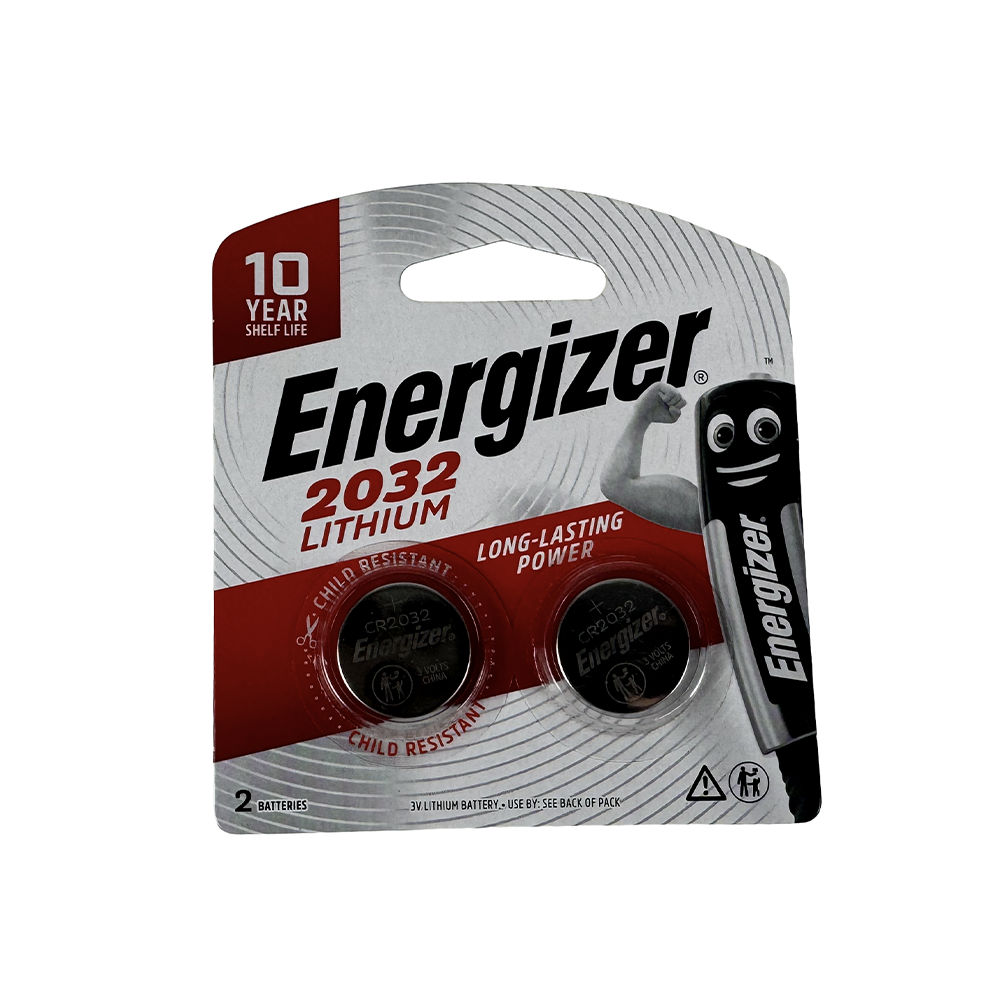 Energizer - CR2032 Lithium Coin Cell Battery 3V (2 Pack)
