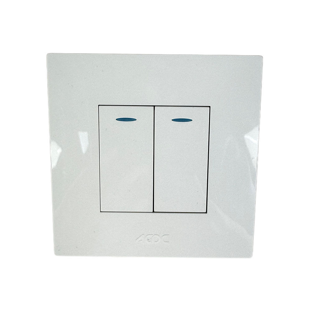 ACDC - White Orion 3x3 2 Lever 1 Way Switct (Pre-Assembled)