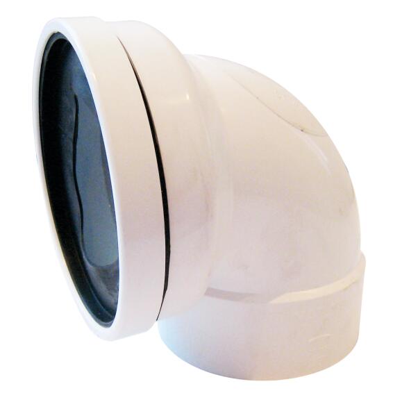 Pan collar bend plain above ground 110mm