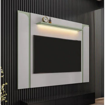 Maresias 1 Shelf TV Panel-Off White/Pistachio