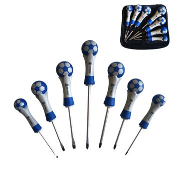 NT TOOLS 7 Pcs Football Grip Screwdriver Set in Pouch