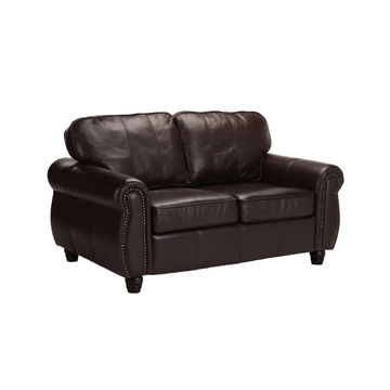 Vividitto - Revue Genuine Leather 2 Seater Couch - Oxblood