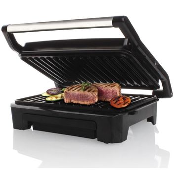 Mellerware Panini Press 2 Slice Stainless Steel Black Grill Plate