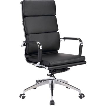 Office Chairs -PU Leather High Back Executive - Black