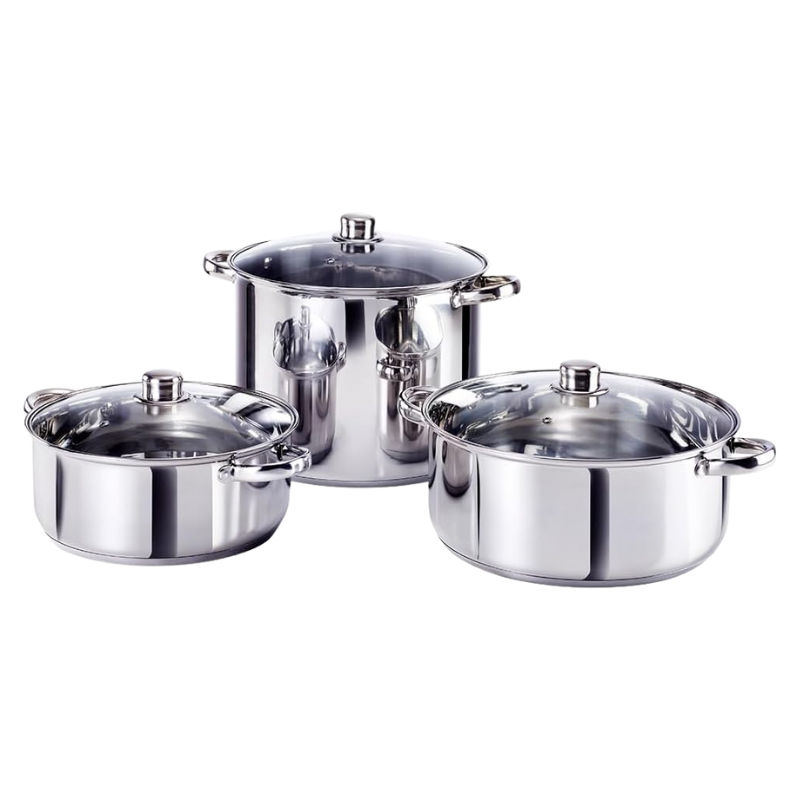 Salton Stainless Steel Family Pot 6 Piece Set 190064