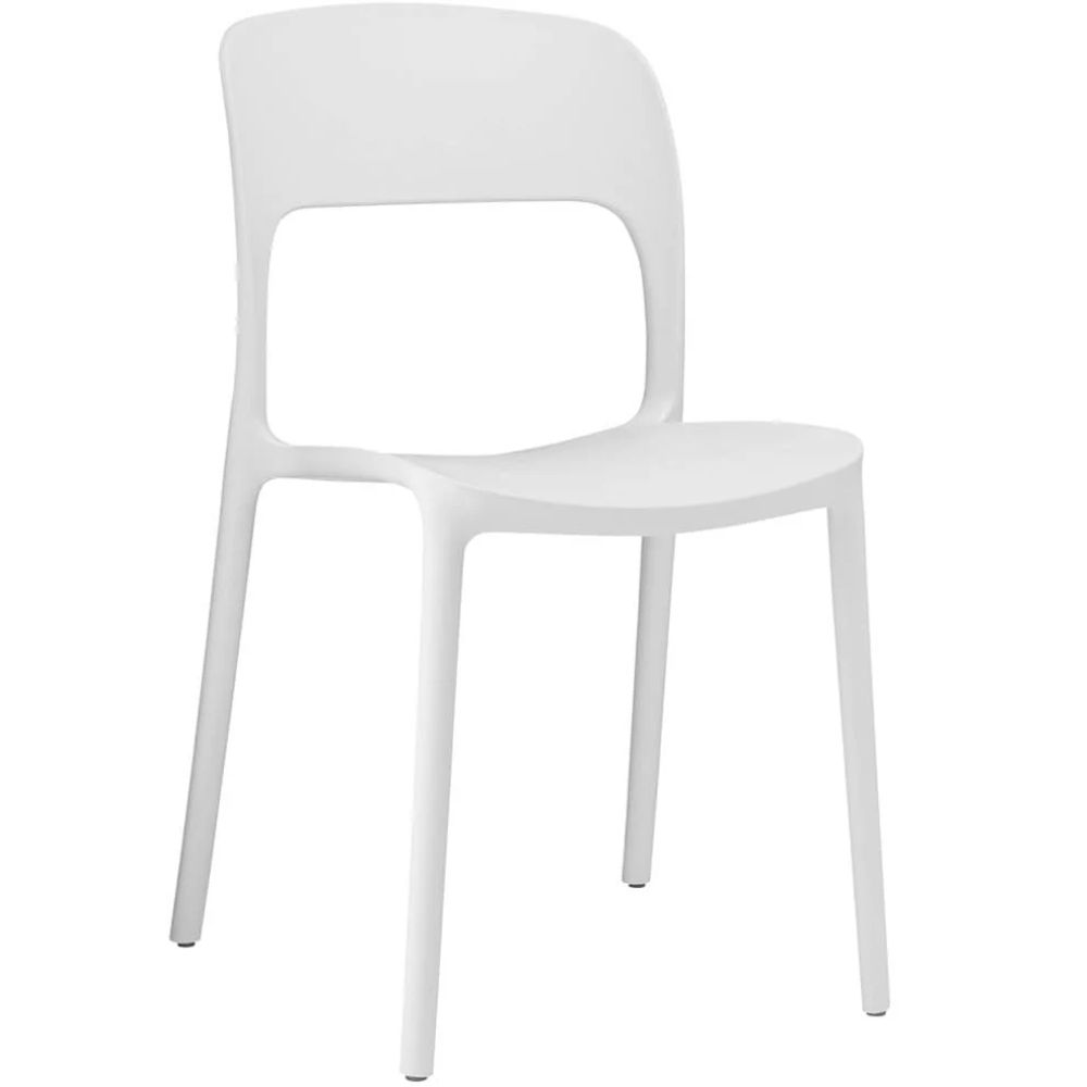 Vega Minimalist Chair - White - Fine Living
