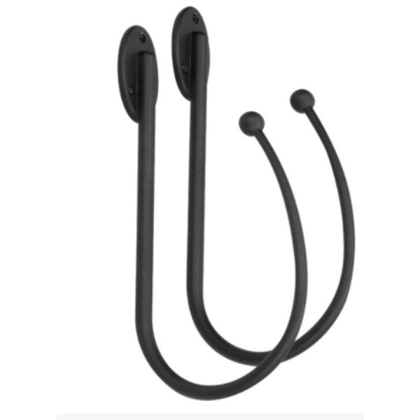 28MM DESIGNER TIEBACKS - MATT BLACK
