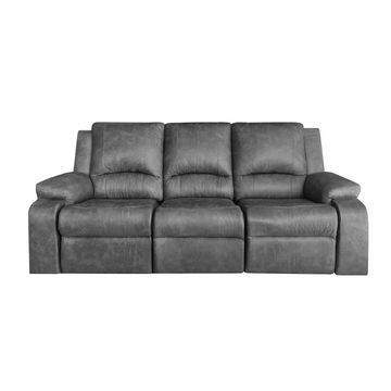 The Harrington 3 Seater Recliner Armchair Couch - Grey