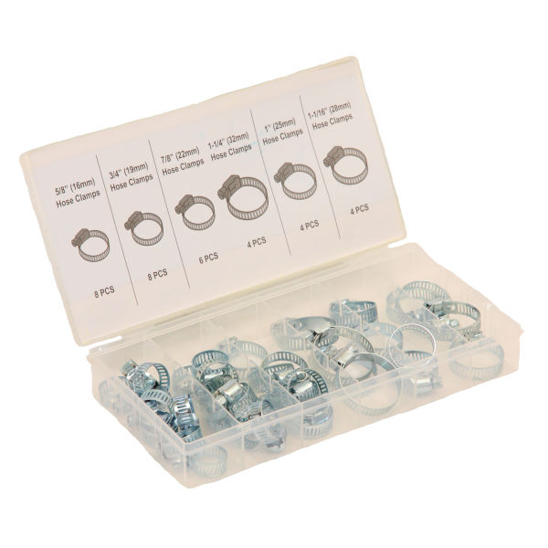 Micro-Tec - Hose Clamp Assortment 34 Piece - 3 Pack