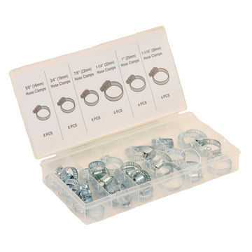 Micro-Tec - Hose Clamp Assortment 34 Piece - 3 Pack