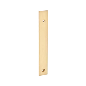 Backplate for cupboard knobs - Satin brass