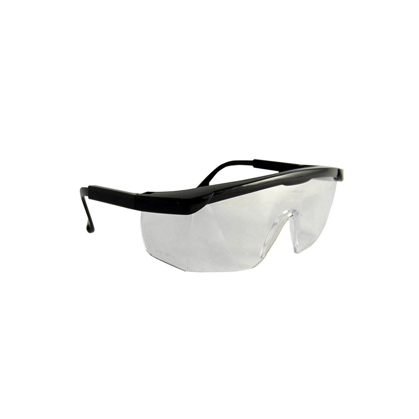 Safety Spectacles - Clear - Black - Frame - 4 Pack