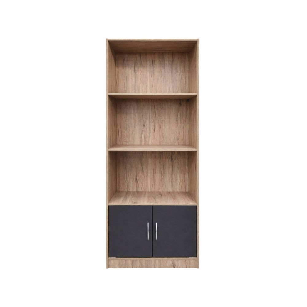 Bookshelf with Drawers 60cm – Tall Printed MDF Book & Storage Cabinet for Home