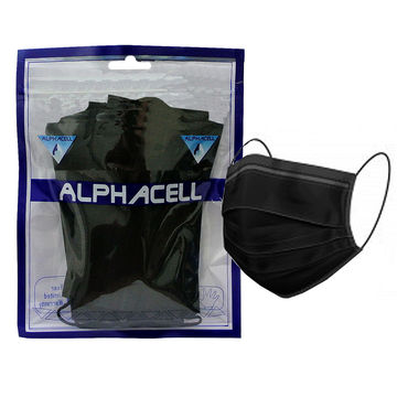 FACE MASK - 3 ply disposable BLACK - 10 PIECE