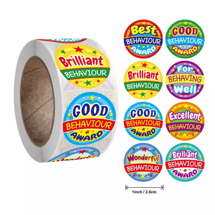 School Crèche teacher gift motivational Behaviour stickers scrapbook 500pc