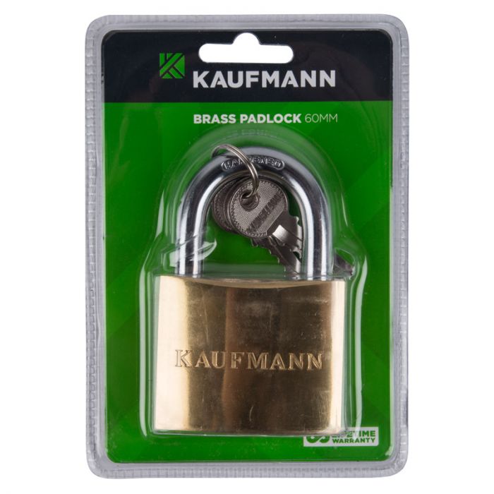 Kaufmann - Brass Lock 60mm - 2 Pack