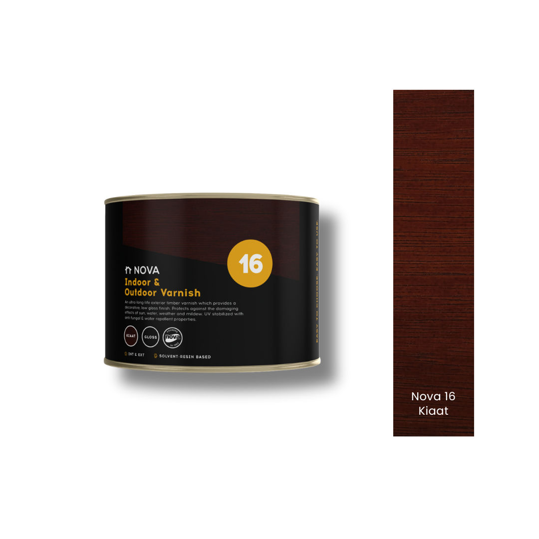 Nova 16 Indoor & Outdoor Varnish - Kiaat 1lt