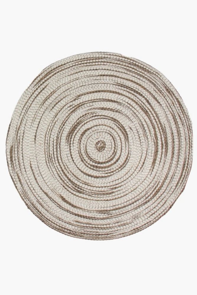 Jute Atlantic Round Rug – 120cm, Handwoven Natural Texture Rug