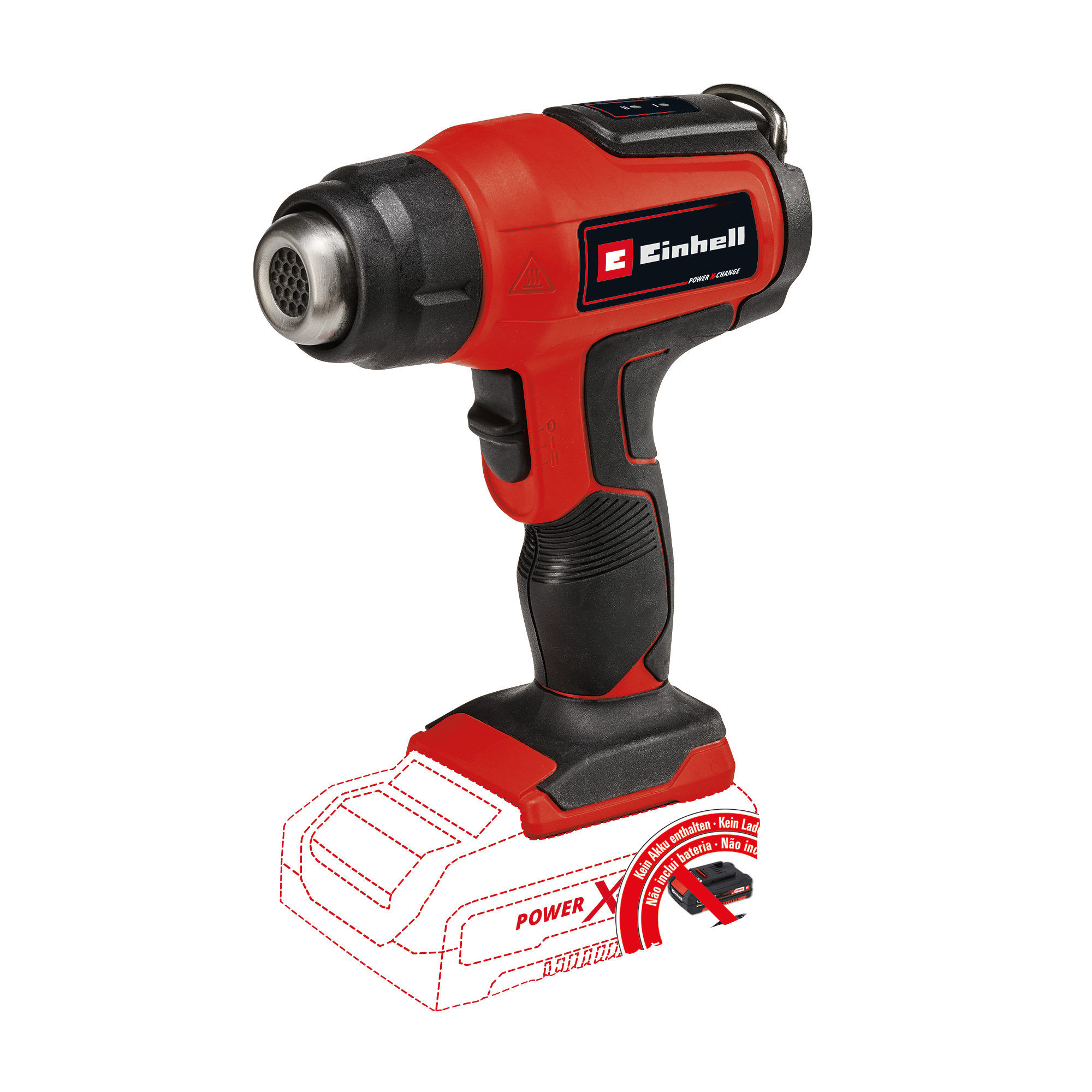 EINHELL - Heat Gun 350/550 Degrees Cordless 18V - TE-HA 18 Li - Solo