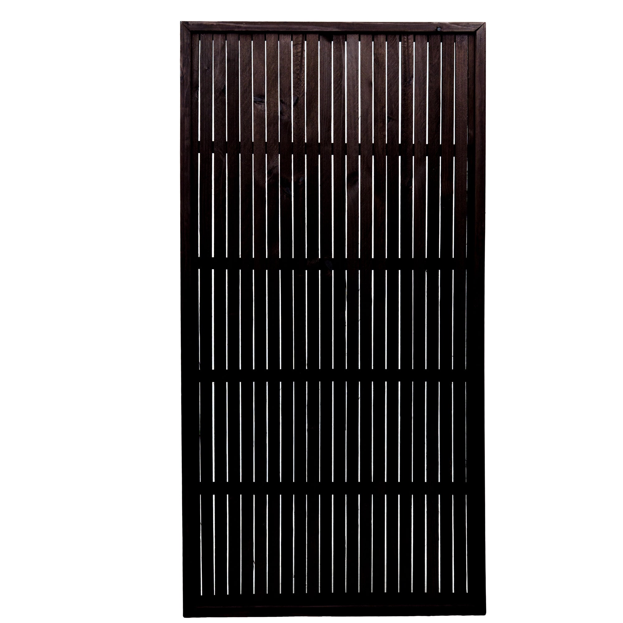 Framed Trellis Victoria Panel 1800 x 900mm Black(Vertical Slats)