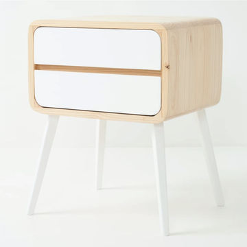 Fihlo Pine Two Drawer Side Table
