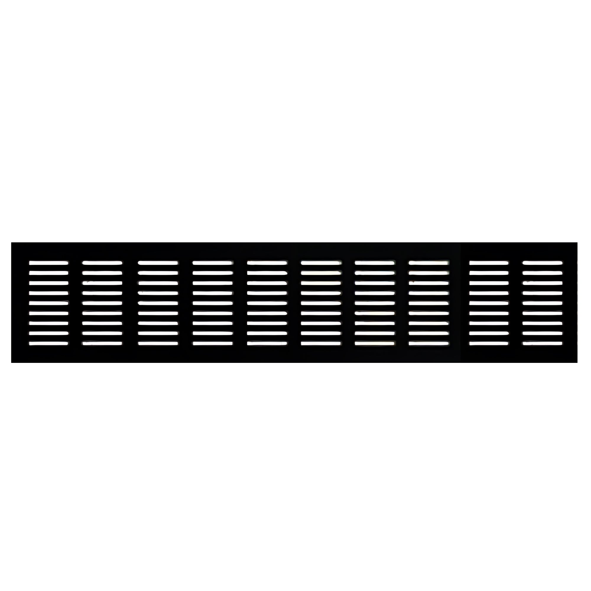 ROCO Aluminum Airvent Black 400mm x 80mm