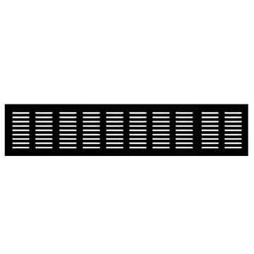 ROCO Aluminum Airvent Black 400mm x 80mm
