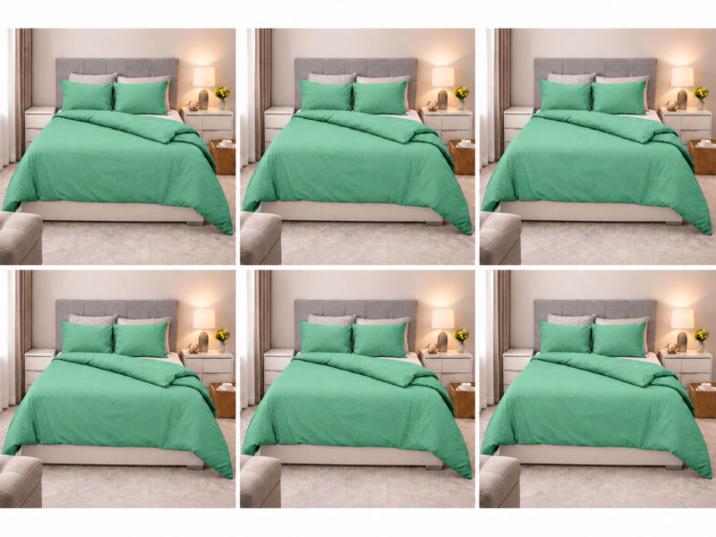 Everyday Collection Duvet Cover Set - Plain - 90GSM- (6Sets) Hemlock - Single