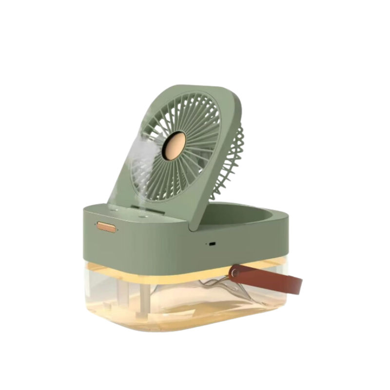 3 in 1 Humidifier Spray Fan Portable Air Cooler Humidifier - Green