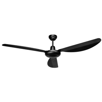 Zebbies Lighting Harrier Matt Black Ceiling Fan with Wall Control